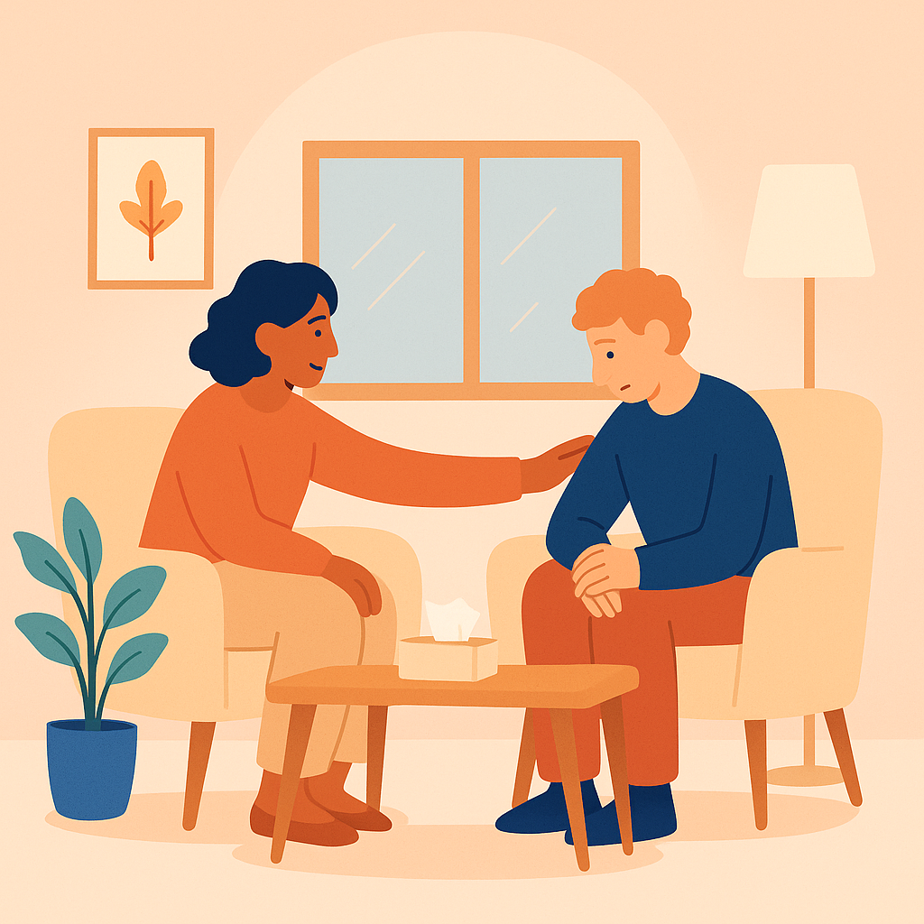 Empathetic therapy session