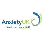 Anxiety UK logo with a stylized 'A' and the tagline 'Here for you since 1970.'